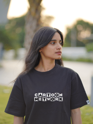 C N Minimal Print Black T-shirt