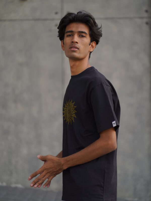 Golden Solar Mandala T-shirt