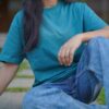 Teal Oversized Street Tee